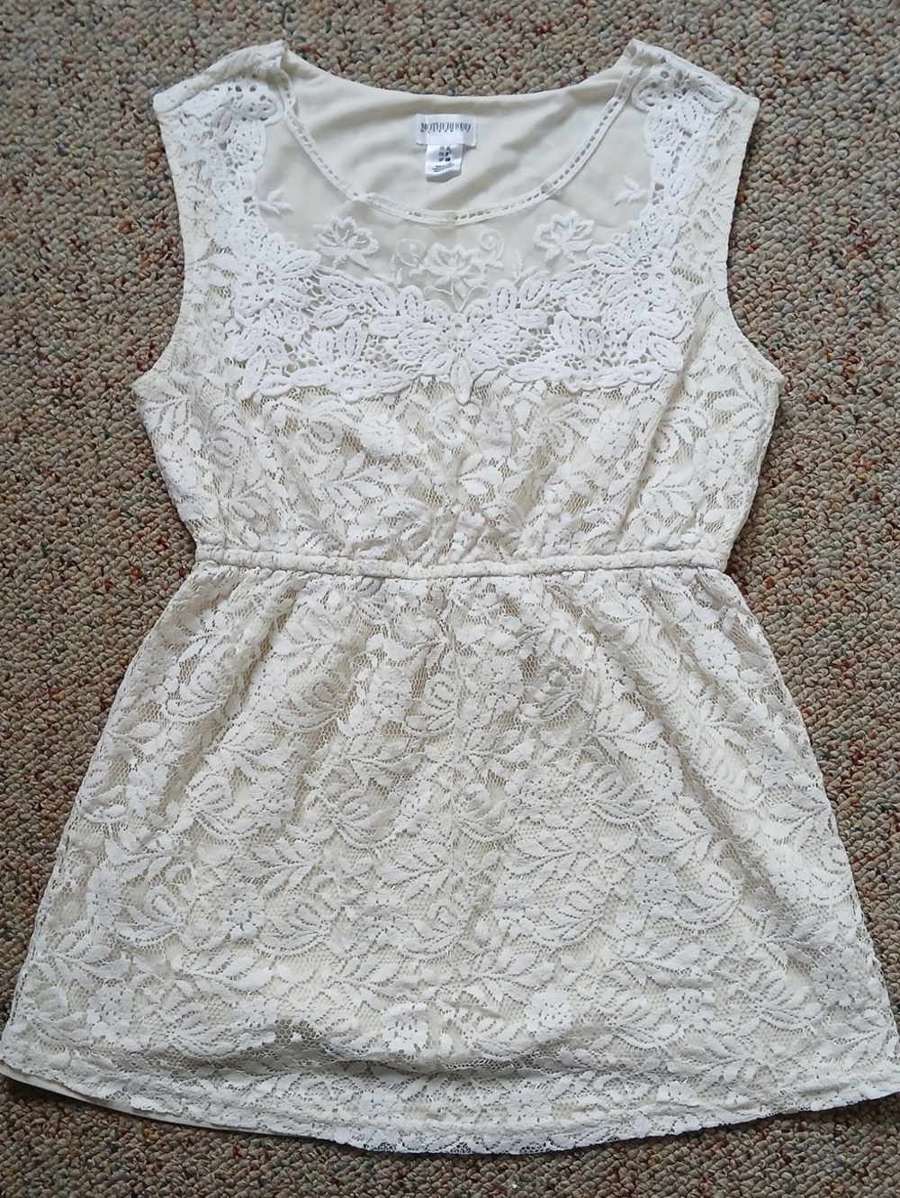 Ivory Lace Maternity Top